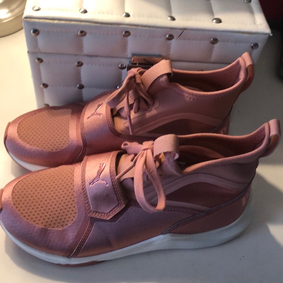 Puma ignite rose gold quarter top sneakers - Picture 2 of 4